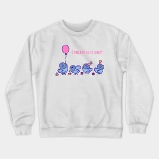 Pigeons having a party Crewneck Sweatshirt